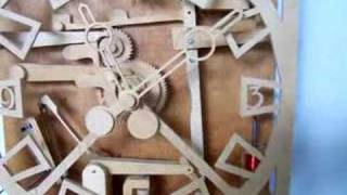 Electra Wooden Gear Electric Clock [upl. by Ahseenat684]