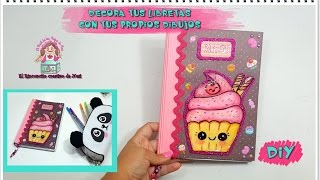 DIY TUTORIAL DECORA TUS LIBRETAS ESTILO KAWAII [upl. by Torrell]