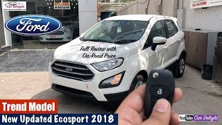 New Ford Ecosport 2018 Trend Model Detailed Review  Team Car Delight [upl. by Crispa]