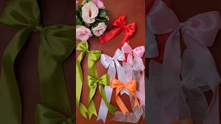 How to make a decorative bow with fabric ribbon in less than a minute [upl. by Acnalb]