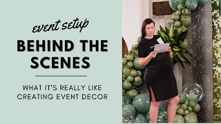 Behind the Scenes of an Event Setup  Event Decorating Business [upl. by Vinaya]