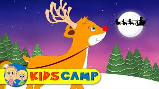 Rudolph the Red Nosed Reindeer  Christmas And Kids Songs by KidsCamp [upl. by Nayllij]