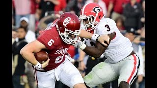 2018 BCS Semi Final Rose Bowl 3 Georgia vs 2 Oklahoma [upl. by Aleahcim362]