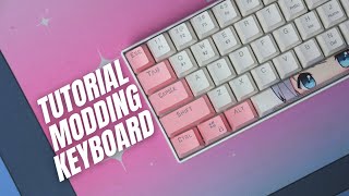 Tutorial Modding Mechanical Keyboard Semurah Mungkin Bisa Thock Ft Koodo Gecko X [upl. by Hanonew]