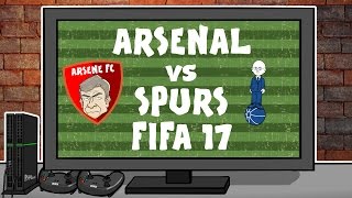 FIFA 17 Arsenal vs Tottenham Footballers Play FIFA 17 2016 North London Derby preview [upl. by Eikram]