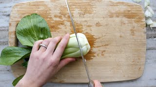 How to Cut Bok Choy [upl. by Eisoj]