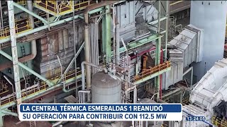 La central térmica de Esmeraldas reanudó sus operaciones [upl. by Mussman]