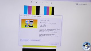 Canon quotCheck Inkquot Error code 1401  1687  1485 Troubleshooting [upl. by Ober]