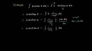 M 15 06 primitive of arctan integration by parts [upl. by Yelsnik]