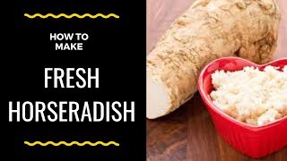 How to make horseradish sauce [upl. by Poock]