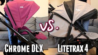 Joie Chrome DLX vs Joie Litetrax 4  Kinderwagen Review [upl. by Thrasher601]