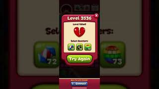 Toon Blast Level 3536  No Boosts  3 Stars [upl. by Eicnan656]