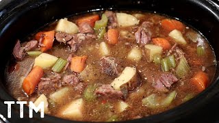 Easy Crock Pot Beef Stew Recipe [upl. by Eimar]