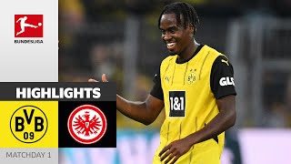 Matchwinner Gittens Decides Match  Borussia Dortmund  Eintracht Frankfurt 20  Highlights  MD 1 [upl. by Ettennig]