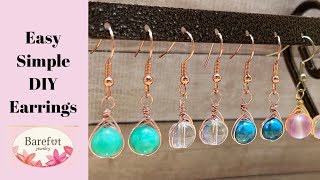 How To Make Earrings With Beads Simple Easy Fast Jewelry Tutorial How to Make Cute Jewelry [upl. by Candra]