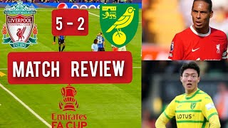 LIVERPOOL 52 NORWICH CITY  FA CUP  LIVE MATCH REVIEW [upl. by Leksehcey311]