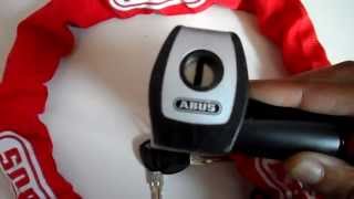 Abus Steel O Chain 880 Red Bike Lock [upl. by Calore]