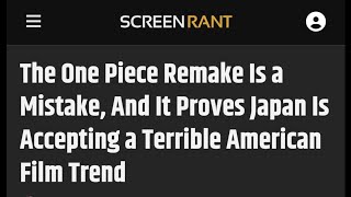 The One Piece Remake is a mistake according to ScreenRant  Otaku News [upl. by Lugar]