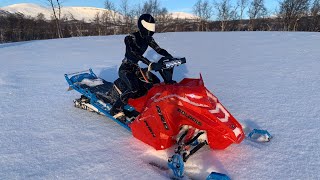 Skeeride Polaris Rc Snowmobile in Deep Snow [upl. by Cristian103]