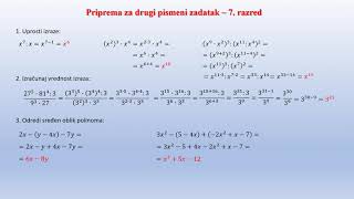 Priprema za drugi pismeni zadatak 7 razred [upl. by Megen]