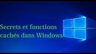 13 Choses peu connues dans Windows [upl. by Atteras]