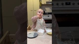 Cooking with my 22 month old 😩 baby momlifevibes cookingchannel chillbaby momlife dailyvlog [upl. by Kappenne]