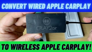 CPLAY2AIR Wireless Adapter For Factory CarPlay Review 2021  Setup amp Review [upl. by Sherrard]