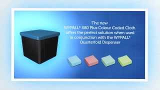 The new innovative WYPALL Quarterfold Wiper Dispenser and the WYPALL X80 Plus Colour Coded Cloths [upl. by Goodwin]