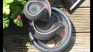 Cosmos Oil Jar Three Tier Solar Cascade Water Feature [upl. by Kieryt]