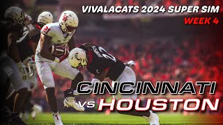 WEEK 4  CINCINNATI v HOUSTON BEARCATS CFB25 SUPERSIM [upl. by Fransis547]