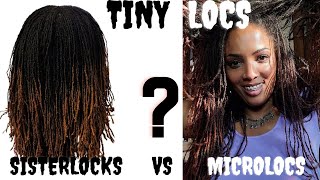 Sisterlocks vs Microlocks vs TINY Locs Whats the Difference [upl. by Aihtekal]