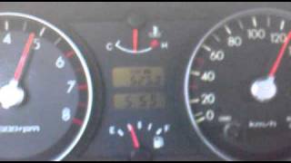 Hyundai Getz 11 0140kmh acceleration [upl. by Anaugal]