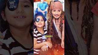 Johnny Depp Brings Smiles to Childrens Hospital in Captain Jack Sparrow Costume johnnydepp shorts [upl. by Arehc516]