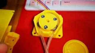 3D printed peristaltic pump with famous 28BYJ48 5V motor [upl. by Rhines]