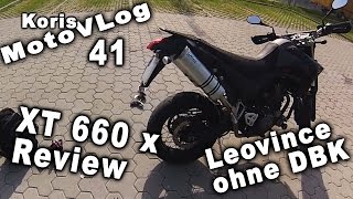 Koris MotoVlog 41  Yamaha XT 660 Review  Leovince ohne DBK GermanHD [upl. by Amarillis929]