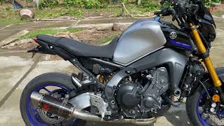 Yamaha MT09 SP 2022  Akrapovic Racing Line full system exhaust sound [upl. by Imat]