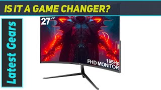 Gawfolk Curved 27 inch Gaming Monitor 144hz180hz Review [upl. by Parshall]