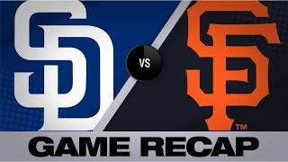 France belts a pair of homers in 84 victory  PadresGiants Game Highlights 9119 [upl. by Nyre]