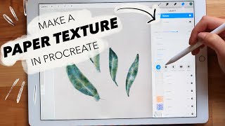 PAINT WATERCOLOR IN PROCREATE MAKING TEXTURED PAPER  BRUSHES [upl. by Spenser576]