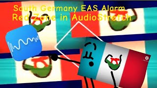 South Germany EAS Alarm Red Zone in AudioStretch [upl. by Akcirret]