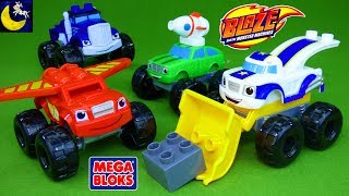 Blaze and the Monster Machines Mega Bloks Toys Pickle Darington Crusher Monster Truck Mix and Match [upl. by Acinnad]