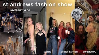 the annual FS fashion show at st andrews  events amp dinner parties university vlog [upl. by Esinereb]