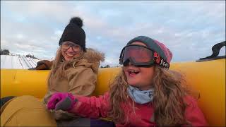 Valcartier Winter Park Tubing in Quebec [upl. by Marlene782]