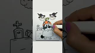 Bluey Muffin Halloween Coloring coloring bluey enjoykids [upl. by Alphonse]