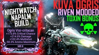 Warframe KUVA OGRIS IS BETTER THAN YOU THINK Riven modded builds [upl. by Garibald]