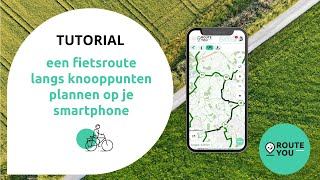 Een fietsroute langs knooppunten plannen op je smartphone met gesproken begeleiding [upl. by Zurkow]