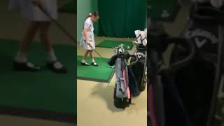 A great swing￼ here from 10yearold Lumi… [upl. by Atekal]