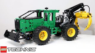 ЗЕЛЁНЫЙ КРАСАВЧИК Подробный обзор набора ЛЕГО Техник 42157 John Deere 948L Skidder [upl. by Htebi]