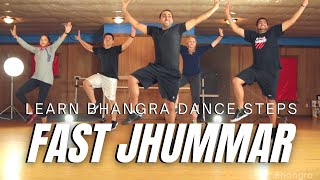 Learn Bhangra Dance Online Tutorial For Intermediate Dancers  Fast Jhummar Step By Step  Lesson 1 [upl. by Till221]