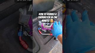 How to rebuild a E85 carburetor in one minute 🤯 e85 400sbc carburetor n2o [upl. by Eidoc616]